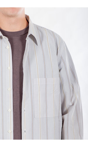 Universal Works Universal Works Overhemd / Square Pocket Shirt / Duif Universal Works Universal Works Overhemd / Square Pocket Shirt / Duif