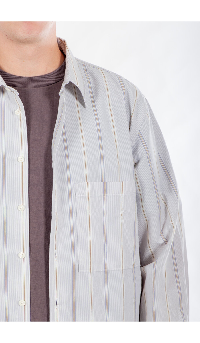 Universal Works Universal Works Overhemd / Square Pocket Shirt / Duif Universal Works Universal Works Overhemd / Square Pocket Shirt / Duif