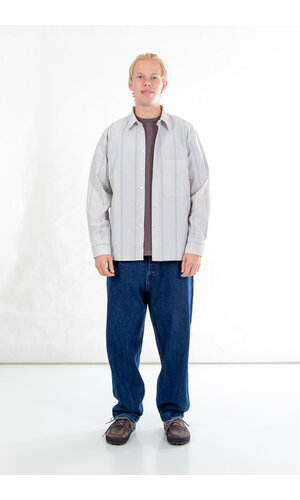 Universal Works Universal Works Overhemd / Square Pocket Shirt / Duif Universal Works Universal Works Overhemd / Square Pocket Shirt / Duif
