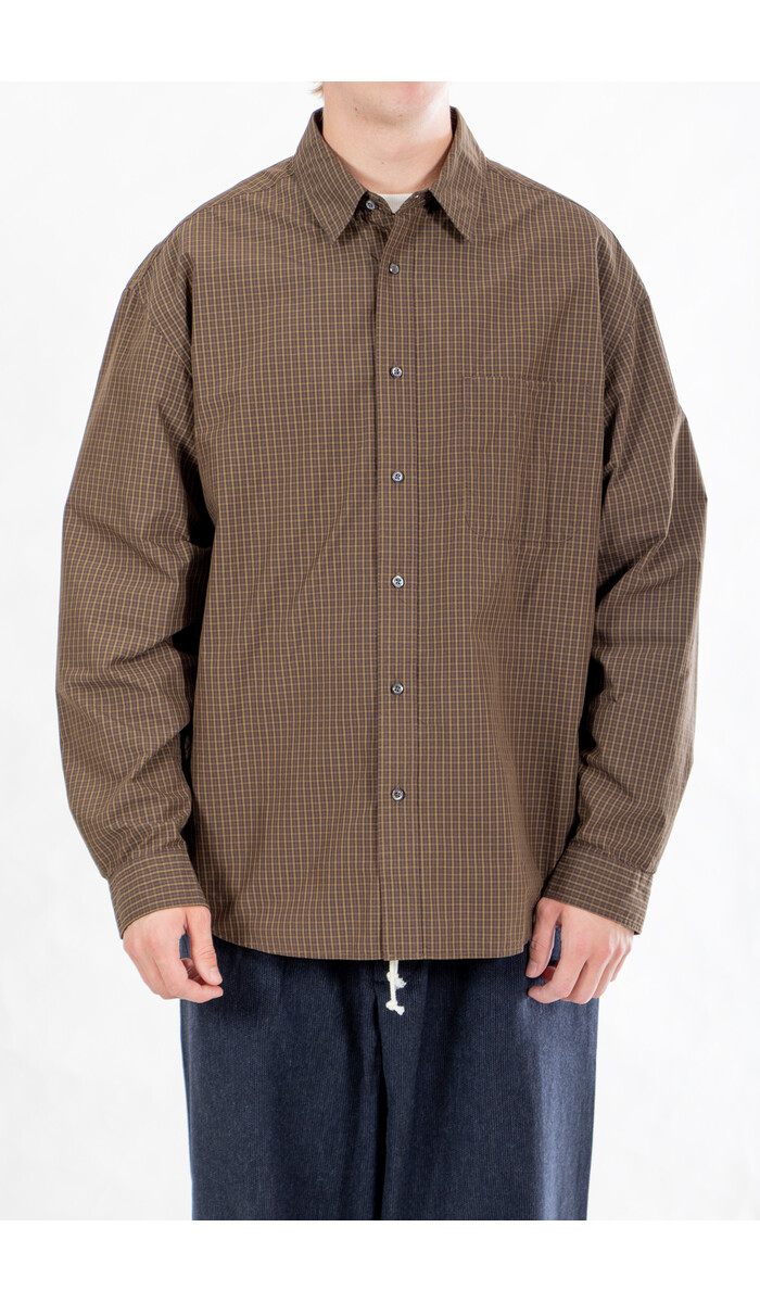 Rough Side Rough Side Overhemd / Primary Shirt / Bruine Ruit