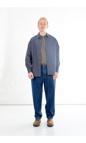 Rough Side Rough Side Overhemd / Primary Shirt / Navy Ruit