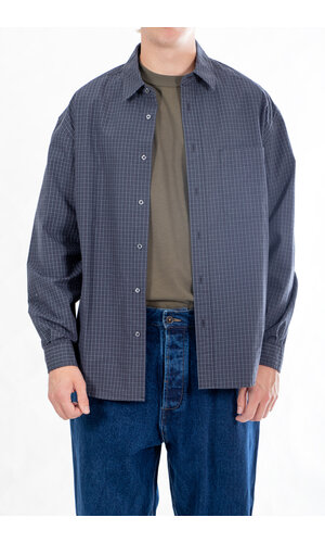 Rough Side Rough Side Overhemd / Primary Shirt / Navy Ruit