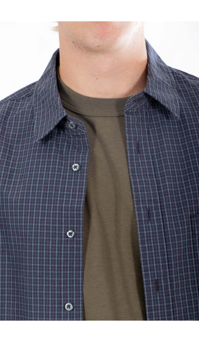 Rough Side Rough Side Overhemd / Primary Shirt / Navy Ruit