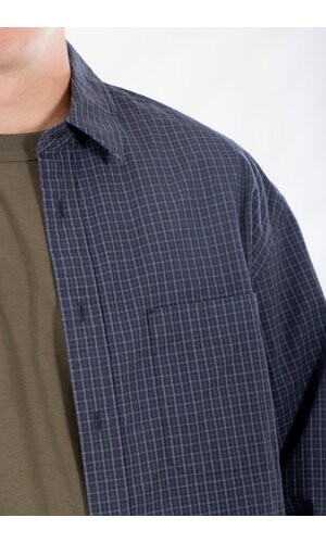 Rough Side Rough Side Overhemd / Primary Shirt / Navy Ruit