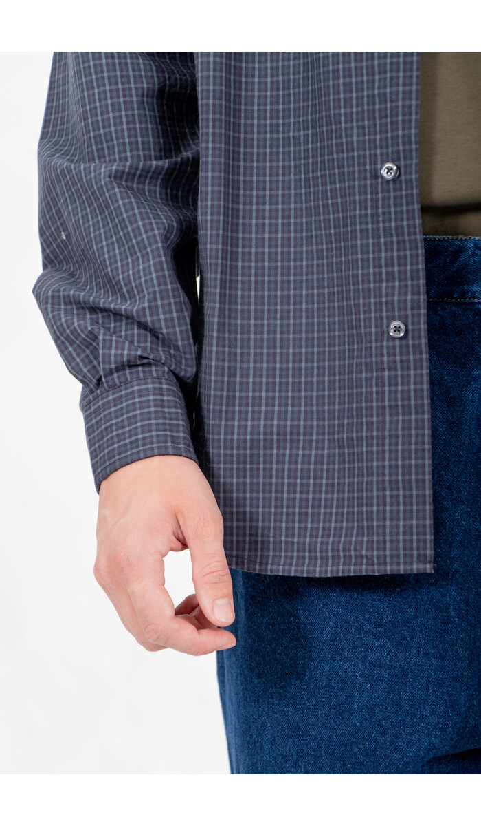 Rough Side Rough Side Overhemd / Primary Shirt / Navy Ruit