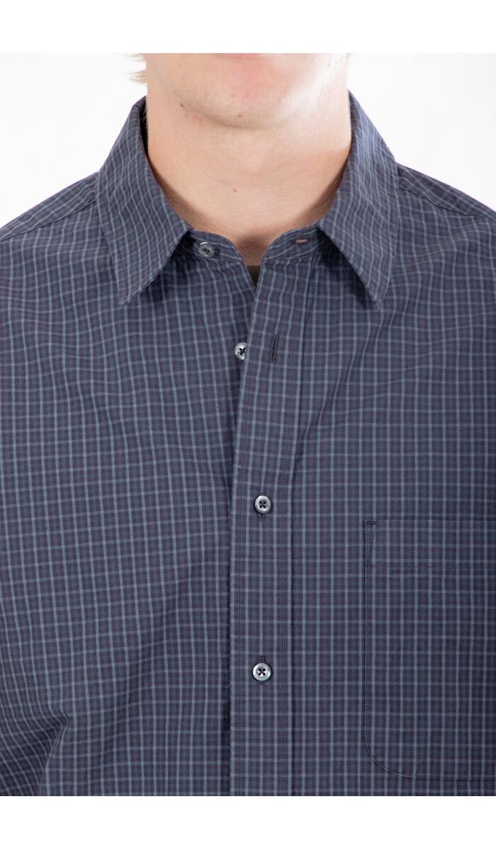 Rough Side Rough Side Overhemd / Primary Shirt / Navy Ruit