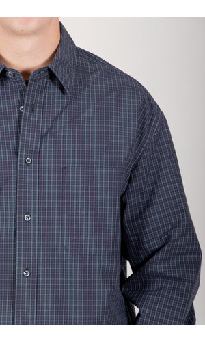 Rough Side Rough Side Overhemd / Primary Shirt / Navy Ruit