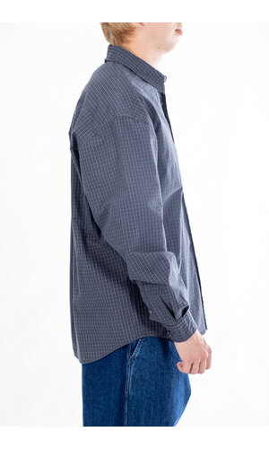 Rough Side Rough Side Overhemd / Primary Shirt / Navy Ruit
