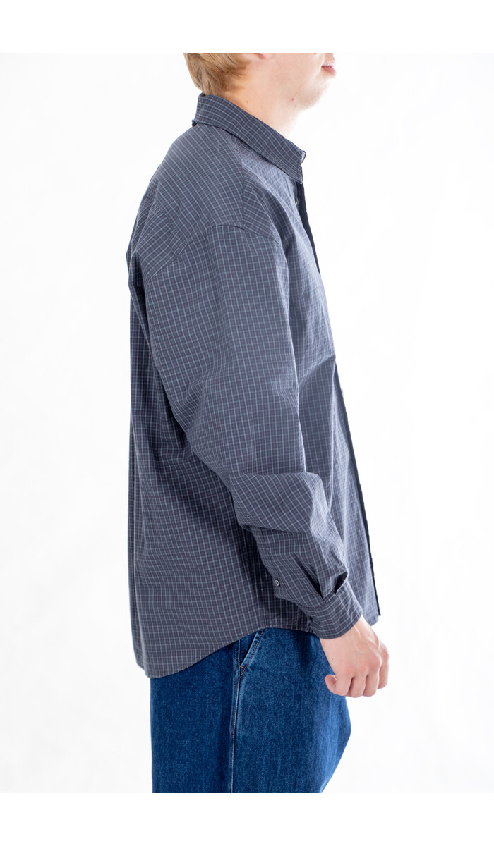 Rough Side Rough Side Overhemd / Primary Shirt / Navy Ruit