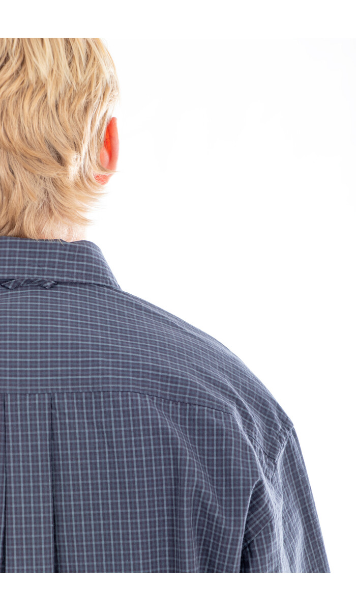 Rough Side Rough Side Overhemd / Primary Shirt / Navy Ruit