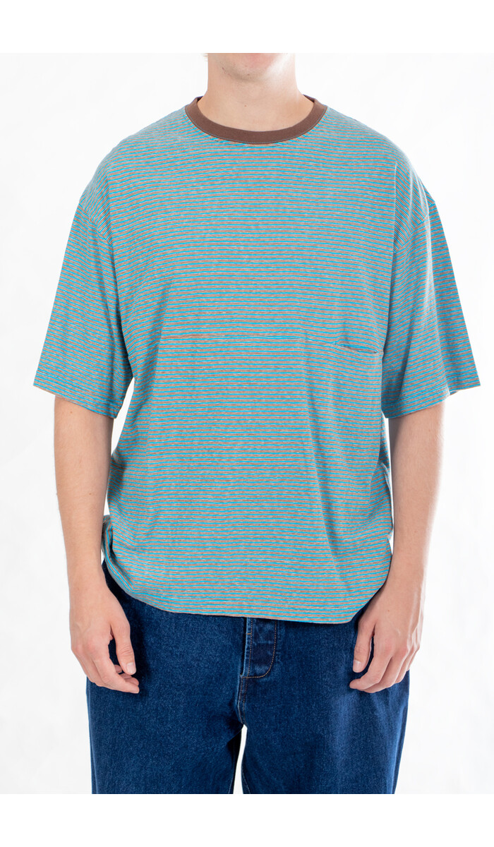 EEL EEL T-Shirt / Yururi Tee / Blauw