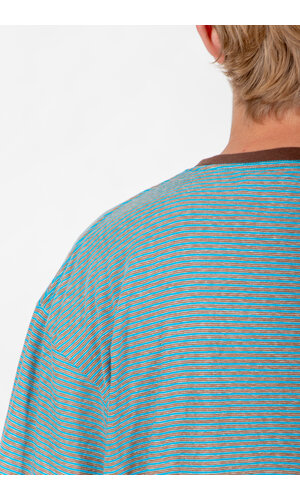 EEL EEL T-Shirt / Yururi Tee / Blauw