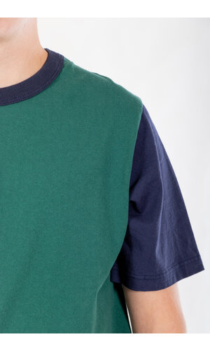 Jackman Jackman T-shirt / Lead-Off / Green x Navy Jackman Jackman T-shirt / Lead-Off / Green x Navy