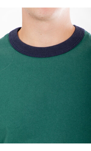 Jackman Jackman T-shirt / Lead-Off / Green x Navy Jackman Jackman T-shirt / Lead-Off / Green x Navy