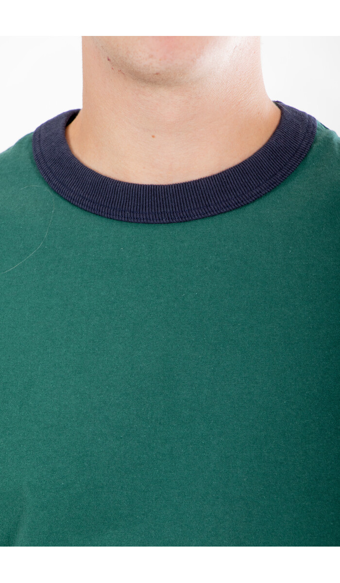 Jackman Jackman T-shirt / Lead-Off / Green x Navy Jackman Jackman T-shirt / Lead-Off / Green x Navy