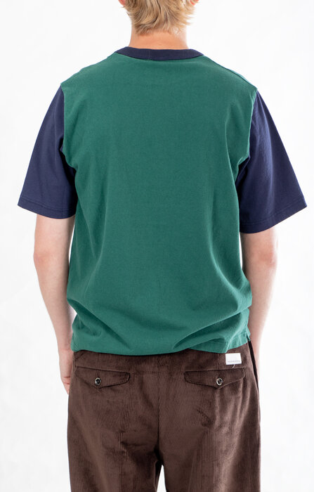 Jackman Jackman T-shirt / Lead-Off / Green x Navy Jackman Jackman T-shirt / Lead-Off / Green x Navy