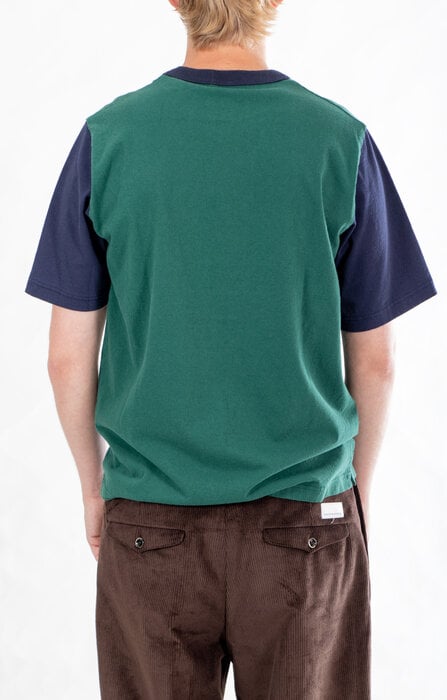Jackman Jackman T-shirt / Lead-Off / Grün x Navy Jackman Jackman T-shirt / Lead-Off / Grün x Navy