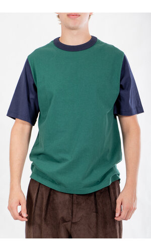 Jackman Jackman T-shirt / Lead-Off / Green x Navy Jackman Jackman T-shirt / Lead-Off / Green x Navy
