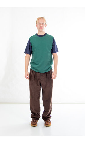 Jackman Jackman T-shirt / Lead-Off / Green x Navy Jackman Jackman T-shirt / Lead-Off / Green x Navy