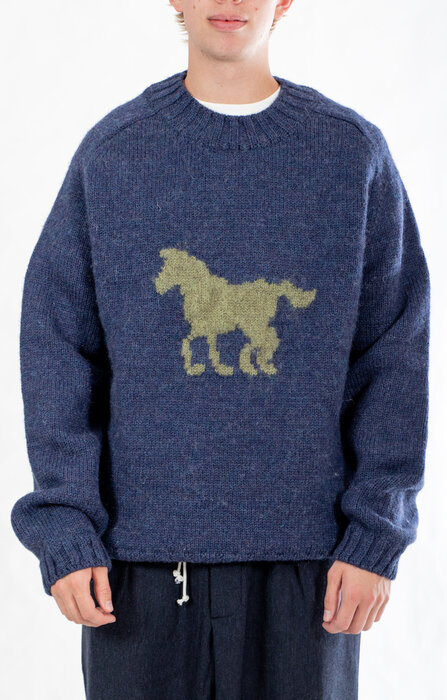 Cawley Cawley Trui / Horse Jumper / Denim Appel