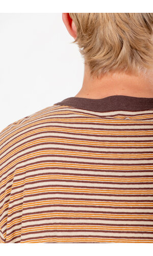 Cawley Cawley T-shirt / Japanese Striped Jersey / Karamel Cawley Cawley T-shirt / Japanese Striped Jersey / Karamel