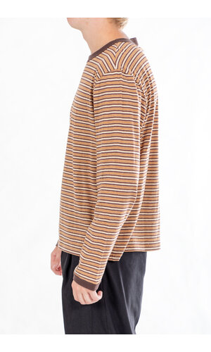 Cawley Cawley T-shirt / Japanese Striped Jersey / Karamel Cawley Cawley T-shirt / Japanese Striped Jersey / Karamel