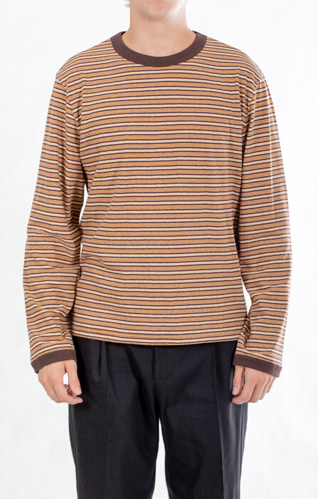Cawley Cawley T-shirt / Japanese Striped Jersey / Karamel