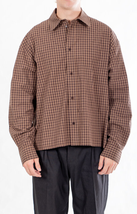 Cawley Cawley Overhemd / Dennis Shirt / Chocolade Wortel