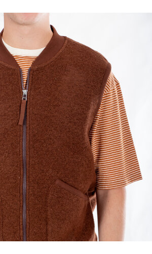 Universal Works Universal Works Gilet / Zip Waistcoat / Cacao Universal Works Universal Works Gilet / Zip Waistcoat / Cacao