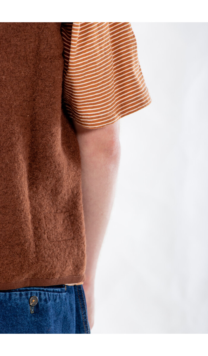 Universal Works Universal Works Gilet / Zip Waistcoat / Cacao Universal Works Universal Works Gilet / Zip Waistcoat / Cacao