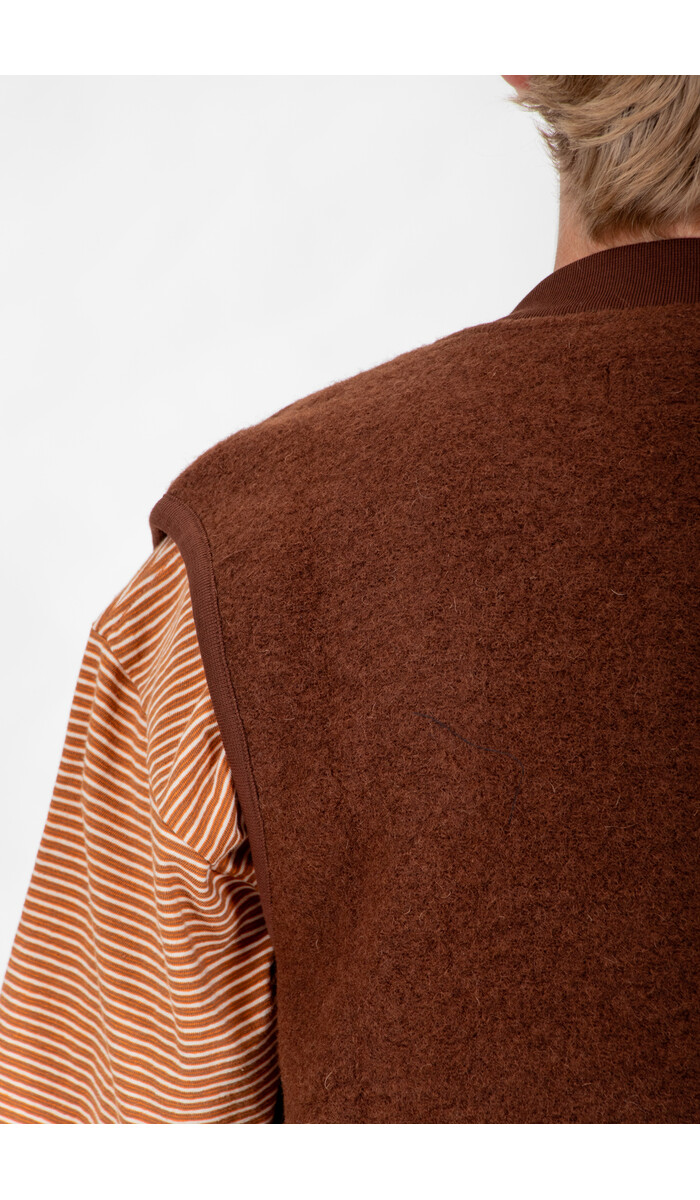 Universal Works Universal Works Gilet / Zip Waistcoat / Cacao Universal Works Universal Works Gilet / Zip Waistcoat / Cacao