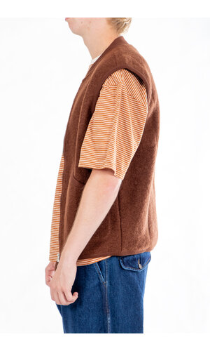 Universal Works Universal Works Gilet / Zip Waistcoat / Cacao Universal Works Universal Works Gilet / Zip Waistcoat / Cacao