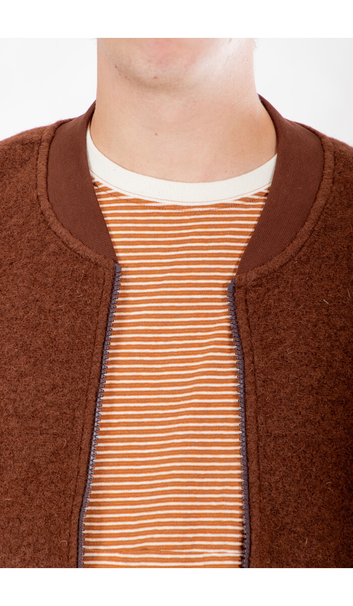 Universal Works Universal Works Gilet / Zip Waistcoat / Cacao Universal Works Universal Works Gilet / Zip Waistcoat / Cacao