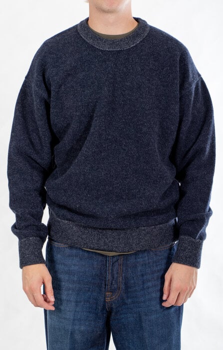 Roberto Collina Roberto Collina Sweater / 263MYB15001 / Navy-Grey Roberto Collina Roberto Collina Sweater / 263MYB15001 / Navy-Grey