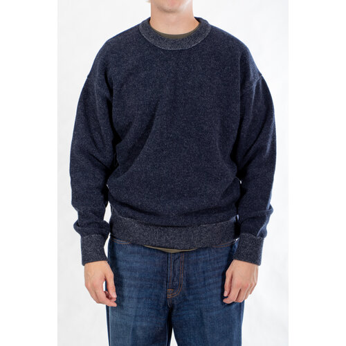 Roberto Collina Roberto Collina Trui / 263MYB15001 / Navy-Grijs Roberto Collina Roberto Collina Trui / 263MYB15001 / Navy-Grijs