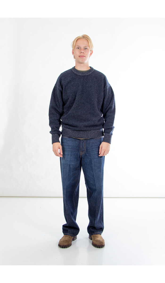 Roberto Collina Roberto Collina Trui / 263MYB15001 / Navy-Grijs Roberto Collina Roberto Collina Trui / 263MYB15001 / Navy-Grijs