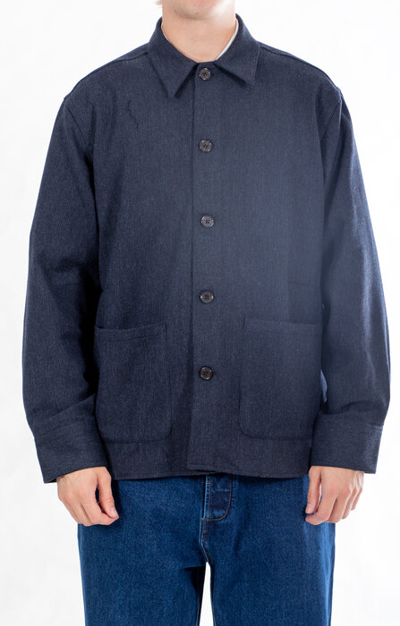 Universal Works Universal Works Jacke / Travail Overshirt / Navy Universal Works Universal Works Jacke / Travail Overshirt / Navy