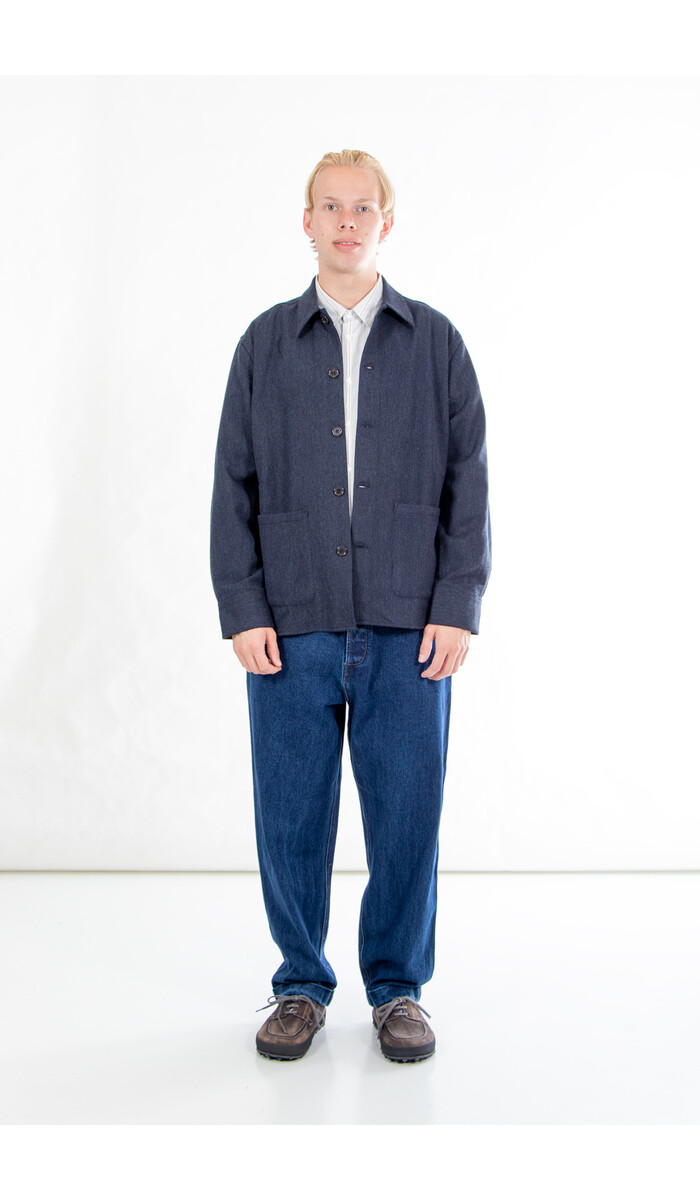 Universal Works Universal Works Jacke / Travail Overshirt / Navy Universal Works Universal Works Jacke / Travail Overshirt / Navy