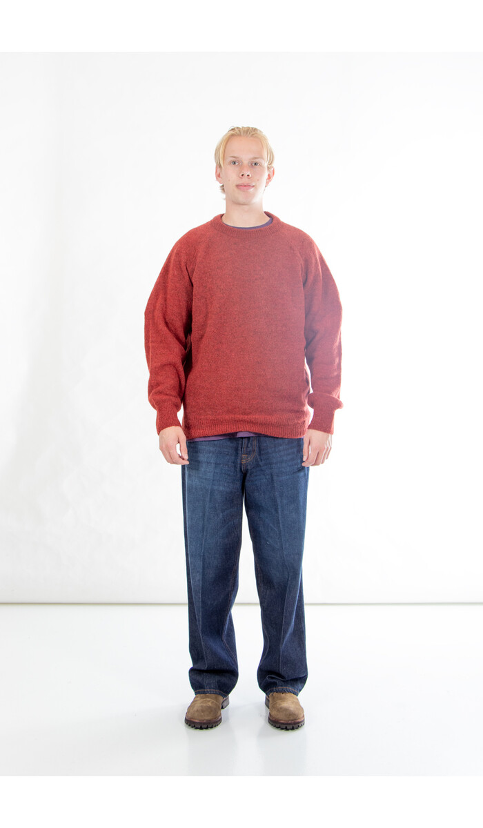 Universal Works Universal Works Pullover / Lyon Crew / Grapefruit Universal Works Universal Works Pullover / Lyon Crew / Grapefruit