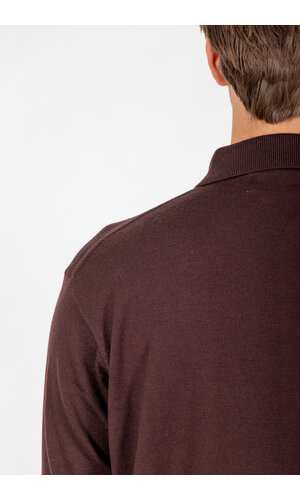 Universal Works Universal Works Polo / L/S Pullover Knit Shirt / Espresso