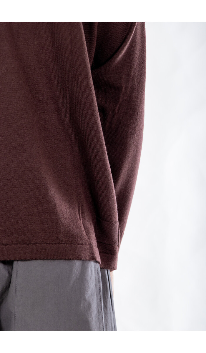 Universal Works Universal Works Polo / L/S Pullover Knit Shirt / Espresso