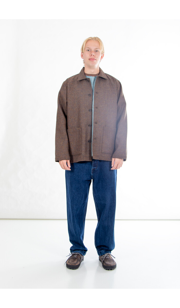 Universal Works Universal Works Jacke / Easy Jacket / Braun Universal Works Universal Works Jacke / Easy Jacket / Braun