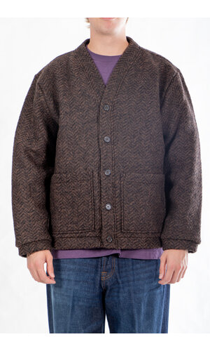 Universal Works Universal Works Vest / Advance Cardigan / Brown Universal Works Universal Works Vest / Advance Cardigan / Brown