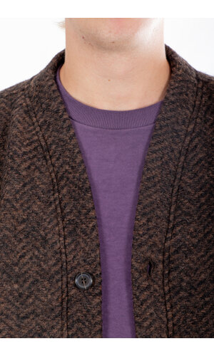 Universal Works Universal Works Vest / Advance Cardigan / Brown Universal Works Universal Works Vest / Advance Cardigan / Brown