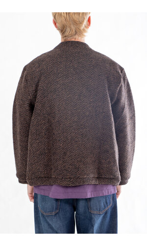 Universal Works Universal Works Vest / Advance Cardigan / Brown Universal Works Universal Works Vest / Advance Cardigan / Brown