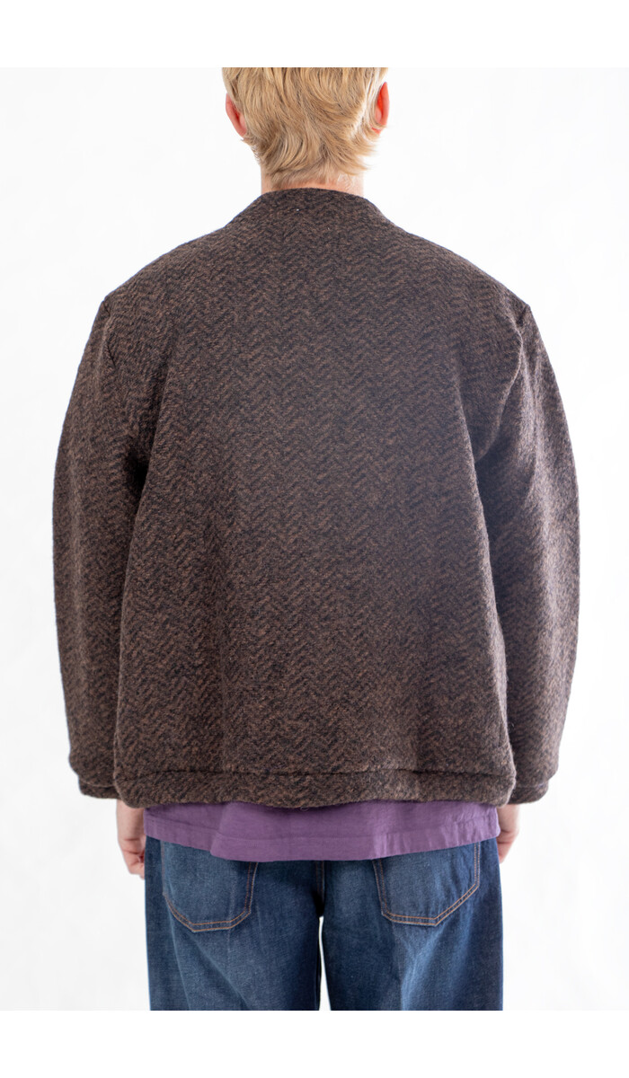 Universal Works Universal Works Vest / Advance Cardigan / Brown Universal Works Universal Works Vest / Advance Cardigan / Brown