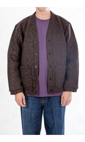 Universal Works Universal Works Vest / Advance Cardigan / Brown Universal Works Universal Works Vest / Advance Cardigan / Brown