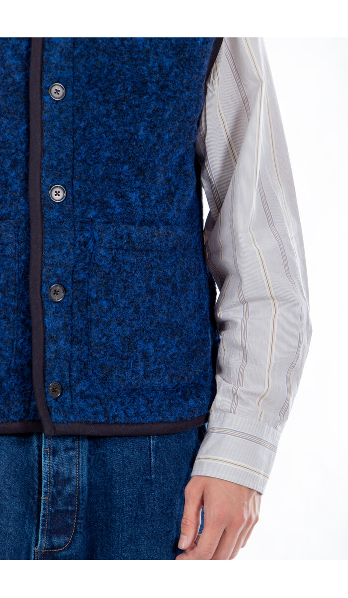 Universal Works Universal Works Gilet / Lancaster Gilet / Blau Universal Works Universal Works Gilet / Lancaster Gilet / Blau
