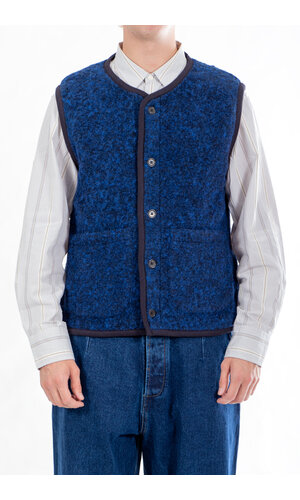 Universal Works Universal Works Gilet / Lancaster Gilet / Blau Universal Works Universal Works Gilet / Lancaster Gilet / Blau