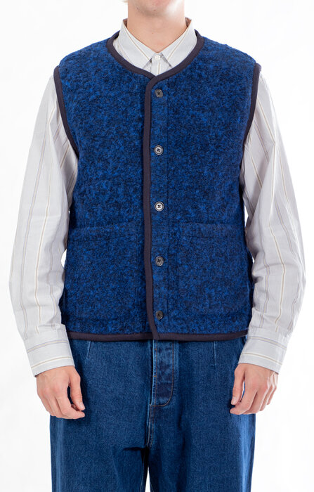 Universal Works Universal Works Gilet / Lancaster Gilet / Blauwen
